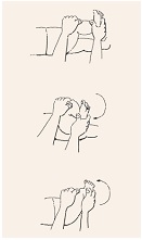 발달을 도와주는 이른둥이 운동법:7. 골반과 무릎을 구부리고 다리를 회전시키기